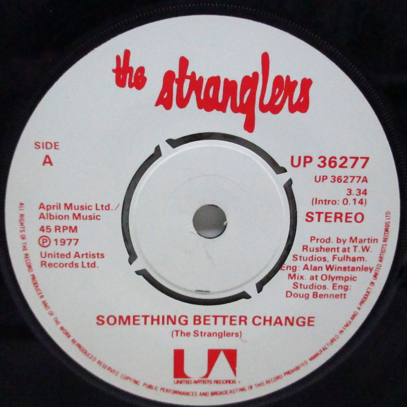 STRANGLERS, THE (ストラングラーズ )  - Something Better Change (UK オリジナル「A/A」表記ラベ・ラウンドセンター 7" +PS)