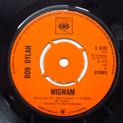 BOB DYLAN - Wigwam (UK Orig.)