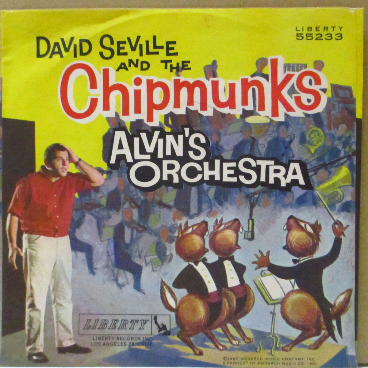 CHIPMUNKS (チップマンクス)  - Alvin's Orchestra (US Orig.Green Label 7"+PS)