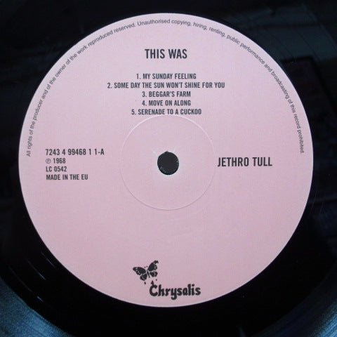 JETHRO TULL (ジェスロ・タル) - This Was (E.U. The Millennium Vinyl Reissue)