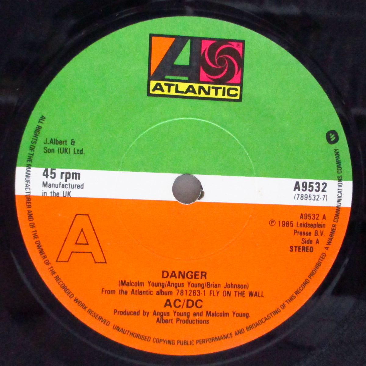 AC/DC - Danger (UK Orig.7"+Black CS)