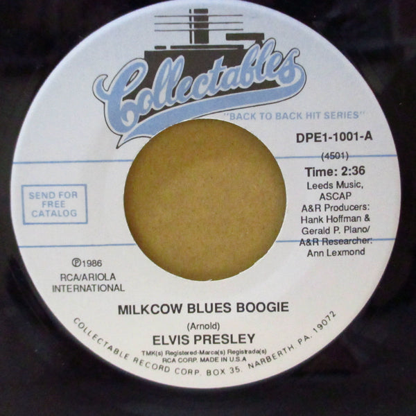 ELVIS PRESLEY (エルヴィス・プレスリー)  - Milkcow Blues Boogie (US '86 Reissue 7"+CS/DPE1-1001)