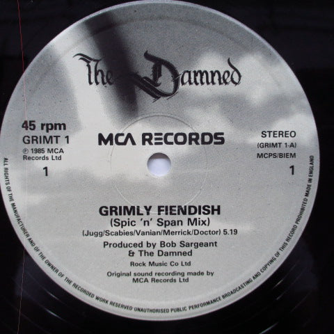 DAMNED, THE (ザ ・ダムド) - Grimly Fiendish -Spic'n'Span Mix- (UK オリジナル12")