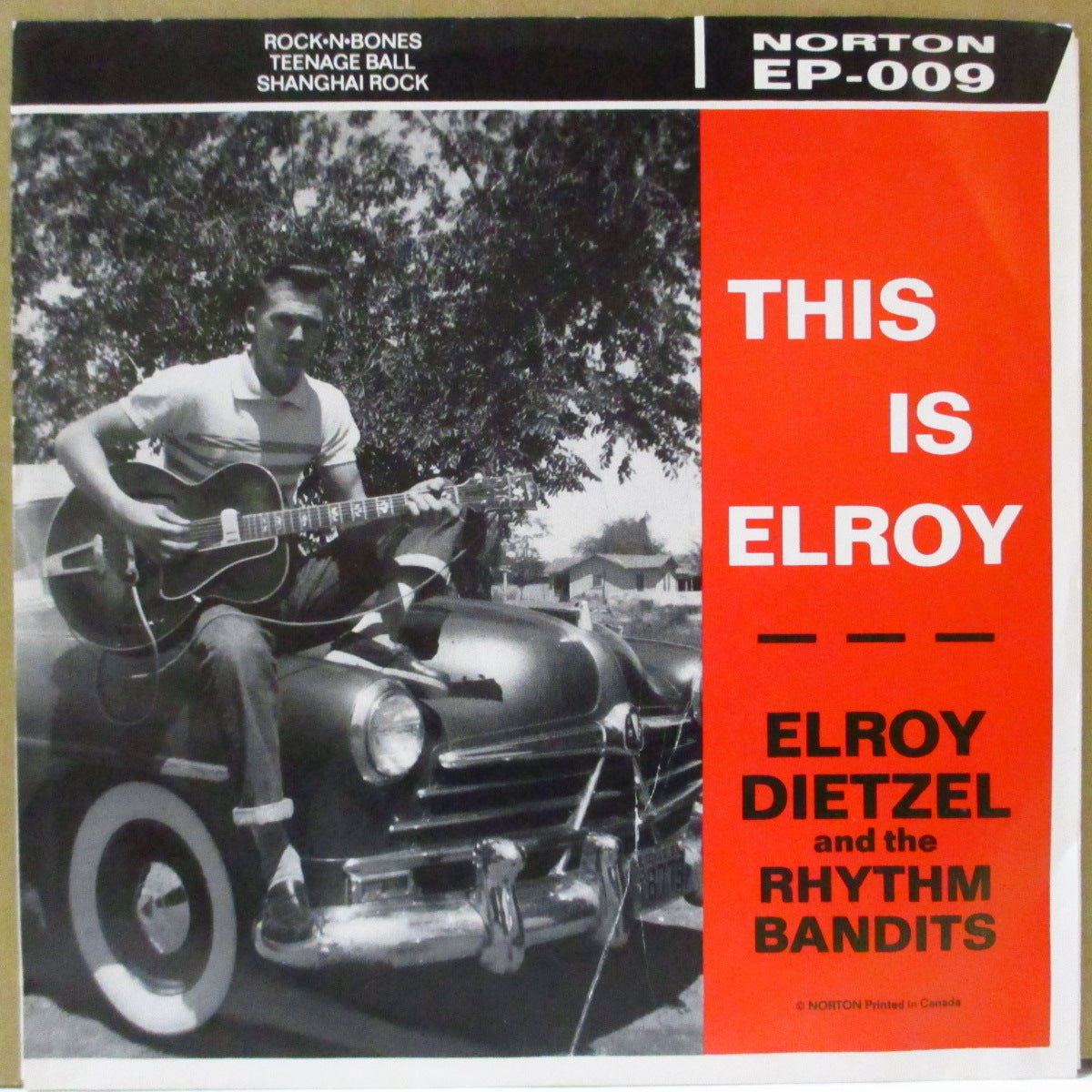 ELROY DIETZEL (エルロイ・ディーツェル)  - This Is Elroy / Rock-N-Bones +2 (US '91 Reissue 3-Track 7"+PS)