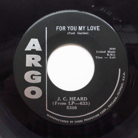 J.C.HEARD(BEARD) - For You My Love / Blues For Sale