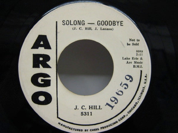 J.C.HILL - Solong - Goodbye (Promo)