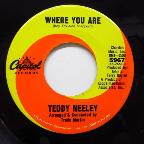 TEDDY NEELEY - Where You Are (Orig)