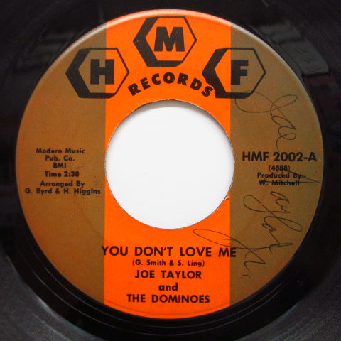 JOE TAYLOR & THE DOMINOES - You Don't Love Me (Orig)