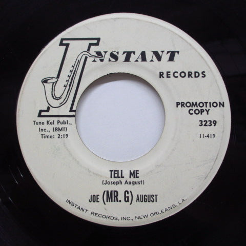 JOE (MR.G) AUGUST (JOSEPH AUGUST) - Tell Me (Promo)