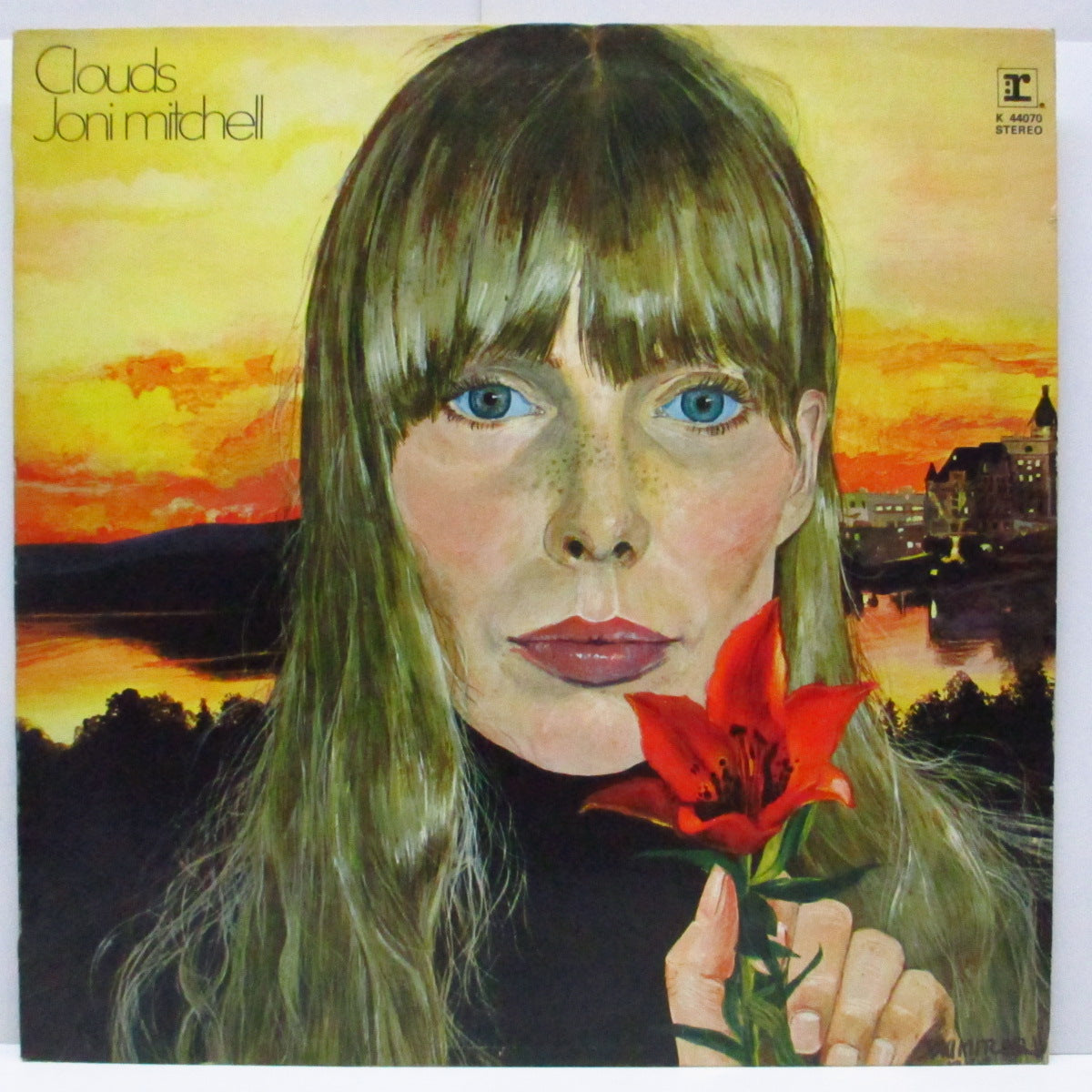 JONI MITCHELL (ジョニ・ミッチェル)  - Clouds (UK 70's 再発「Wロゴ無、茶色ラベ」LP/光沢ジャケ/ K 44070)