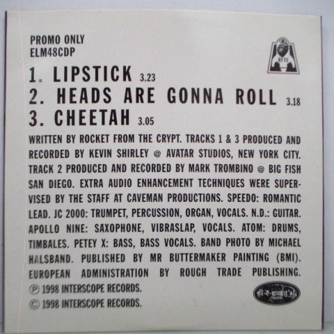 ROCKET FROM THE CRYPT - Lipstick (UK Promo.CD)