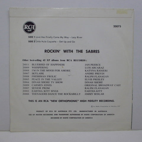 SABRES-Rockin 'With The Sabers (OZ EP)