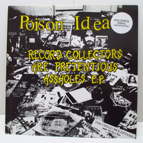 POISON IDEA - Record Collectors Are Pretentious Asshole E.P. (US Ltd.Re Yellow  Vinyl LP)