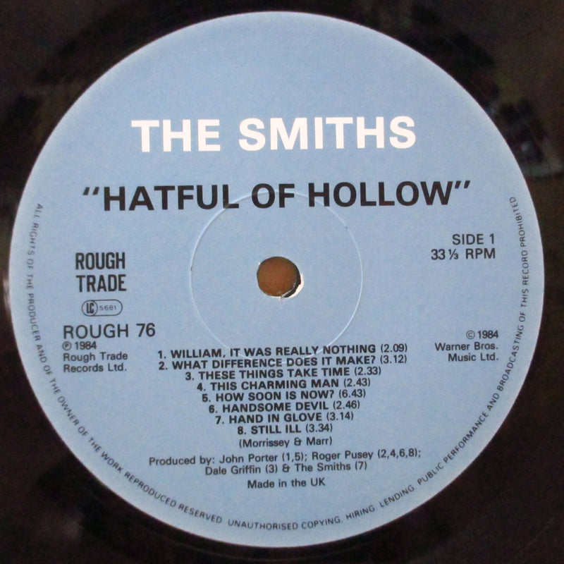 SMITHS, THE (ザ・スミス) - Hatful Of Hollow (UK '86 再発 LP+ 