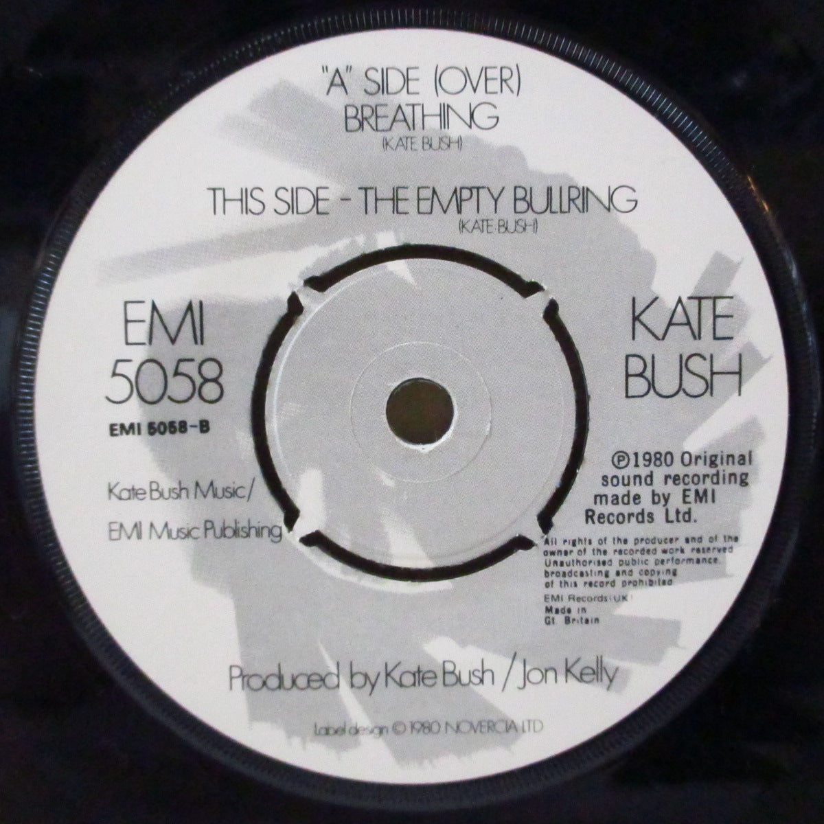 KATE BUSH (ケイト・ブッシュ)  - Breathing (UK オリジナル 7"+マットソフト紙ジャケ)