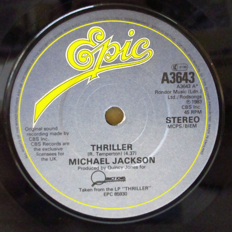 MICHAEL JACKSON (マイケル・ジャクソン)  - Thriller (UK オリジナル 7" +カンパニースリーブ)