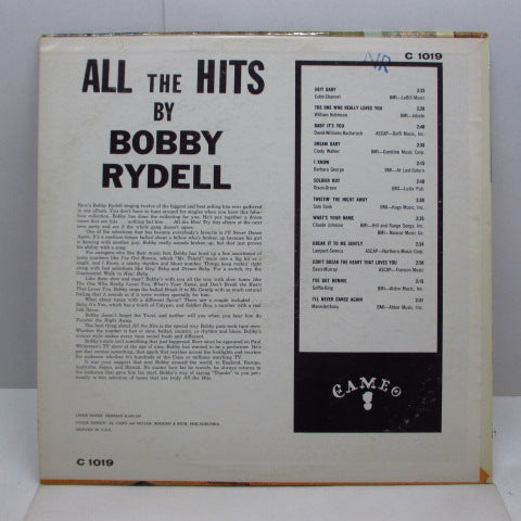 BOBBY RYDELL - All The Hits (US Orig.Mono LP/CS)