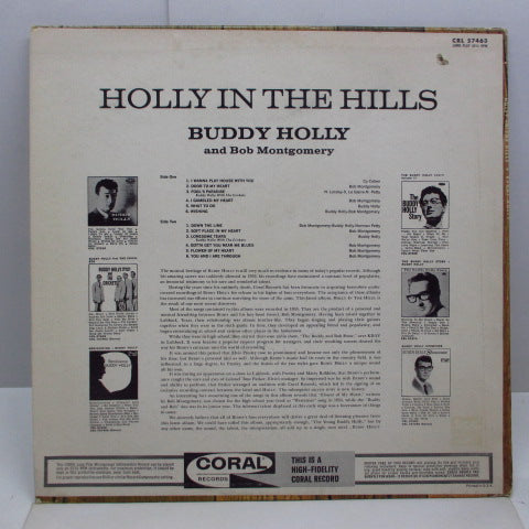 BUDDY HOLLY (バディ・ホリー) - Holly In The Hills (US オリジナル・モノラル LP)
