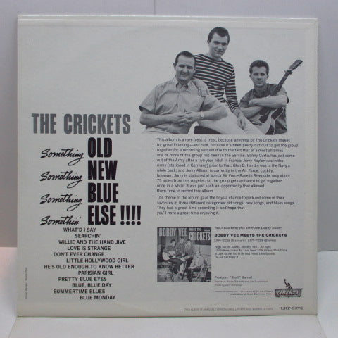 CRICKETS - Something Old, Something New....(US Orig.Mono LP)