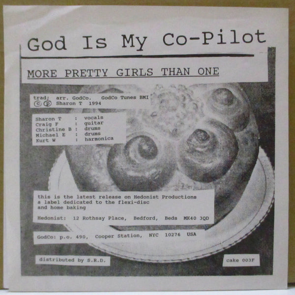 GOD IS MY CO-PILOT (ゴッド・イズ・マイ・コーパイロット)  - More Pretty Girls Than One (UK 1,000 Limited 1-Sided Clear Flexi 7"+Insert-Numbered PS/廃盤 NEW)