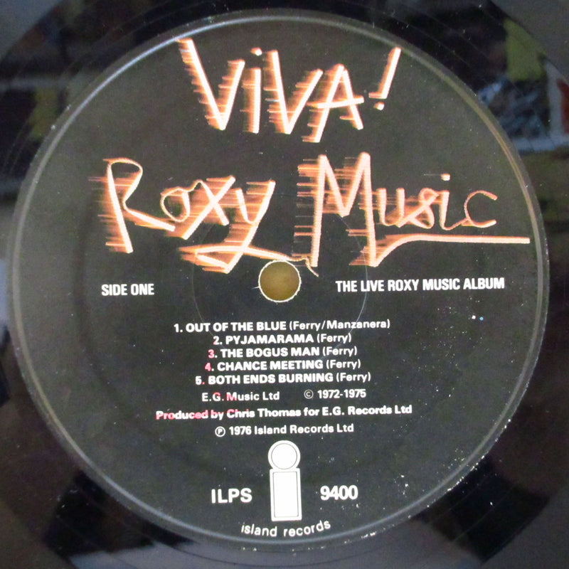 ROXY MUSIC (ロキシー・ミュージック)  - Viva! Roxy Music /The Live Roxy Music (UK オリジナル LP+ブラックインナー/コーティング見開きジャケ)
