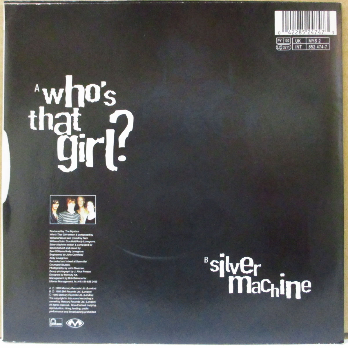 MYSTICS, THE (ザ・ミスティックス)  - Who's That Girl? (UK-EU Orig.7"+PS)