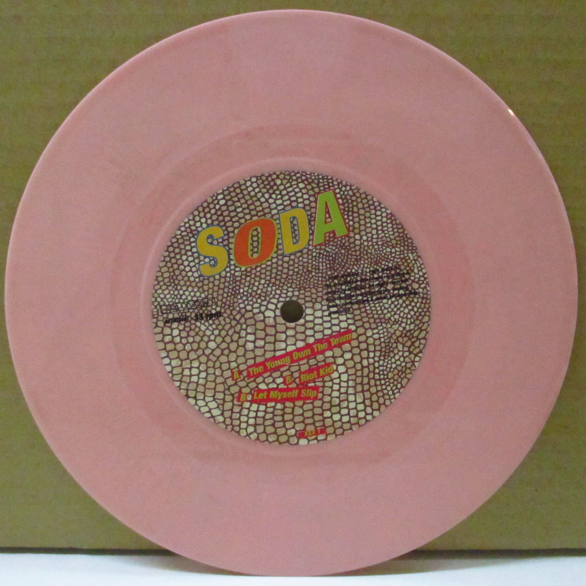 SODA (ソーダ)  - The Young Own The Town +2 (UK Orig.Pink Vinyl 7"/GS)