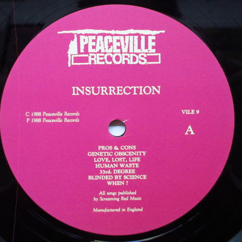 INSURRECTION - S.T. (UK Reissue LP)