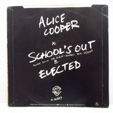 ALICE COOPER (アリス・クーパー)  - School's Out (UK Re 7"+PS/ K 16287)