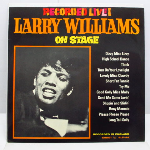 LARRY WILLIAMS - Larry Williams On Stage! (Sweden 60's Re Mono LP/CS)