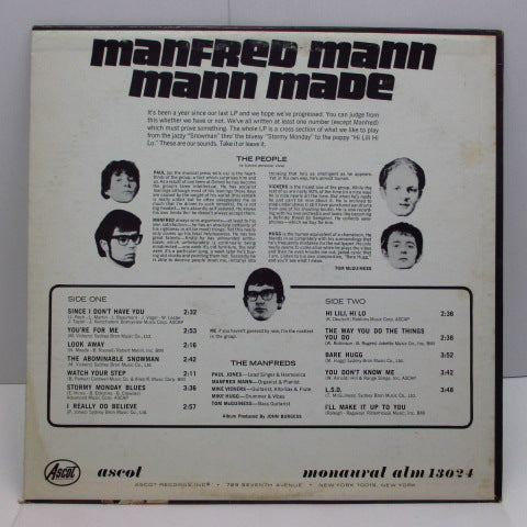 MANFRED MANN (マンフレッド・マン) - Mann Made (US:Orig.MONO)