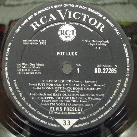 ELVIS PRESLEY - Pot Luck (UK '64年Re/MONO)