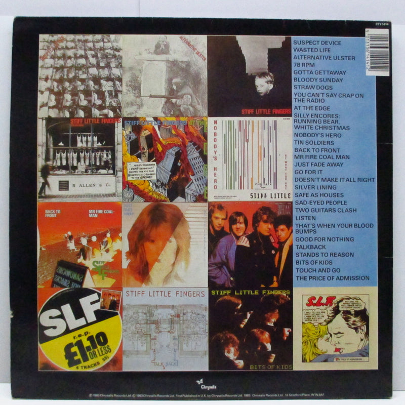 STIFF LITTLE FINGERS (スティッフ・リトル・フィンガーズ)  - All The Best (UK '83 Reissue 2xLP/Barcode GS)