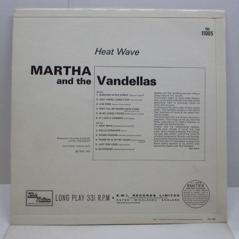 MARTHA & THE VANDELLAS (マーサ＆ザ・ヴァンデラス)  - Heat Wave (UK Orig.Mono LP/CFS)