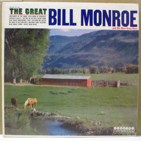 BILL MONROE & HIS BLUEGRASS BOYS  (ビル・モンロー)  - The Great (US Orig.Mono LP)