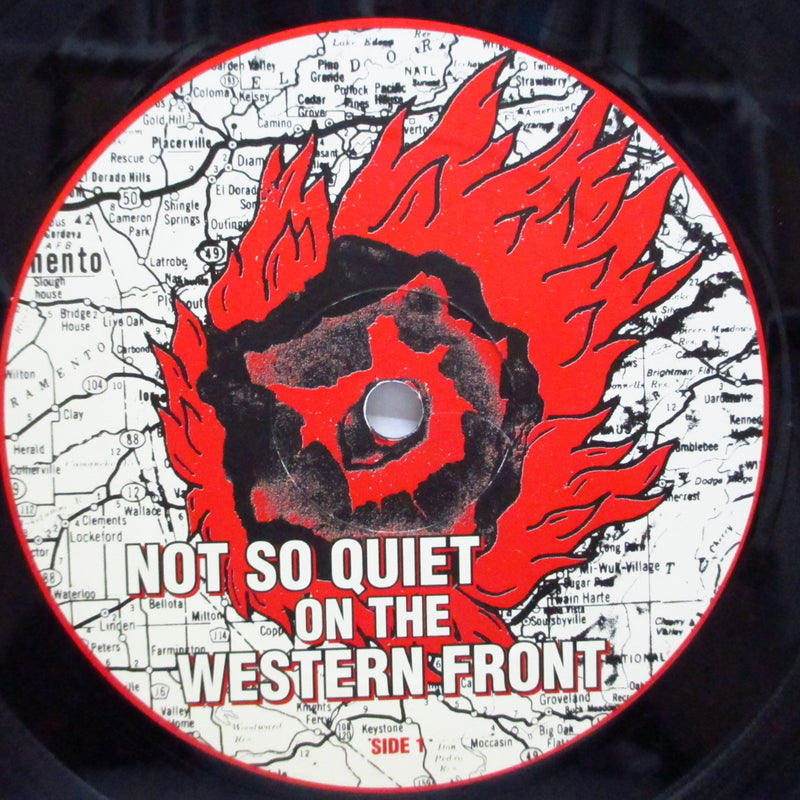 V.A.  (カリフォルニアHCコンピ)  - Not So Quiet On The Western Front (US '99 Reissue 2xLP+Booklet, Insert)