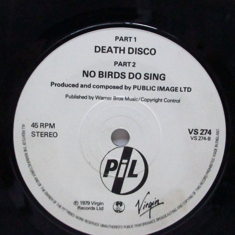 PUBLIC IMAGE LTD (パブリック・イメージ・リミテッド)  - Death Disco (UK オリジナル 7"+PS)