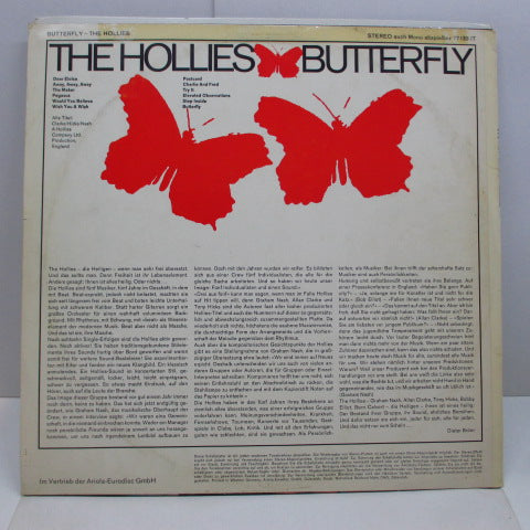 HOLLIES (ホリーズ) - Butterfly (German Orig.Stereo LP/CS)