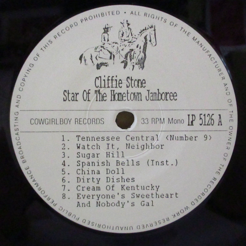 CLIFFIE STONE (クリフィー・ストーン)  - Stars Of The Grand Ole Opry (German 80's Limited Mono LP)