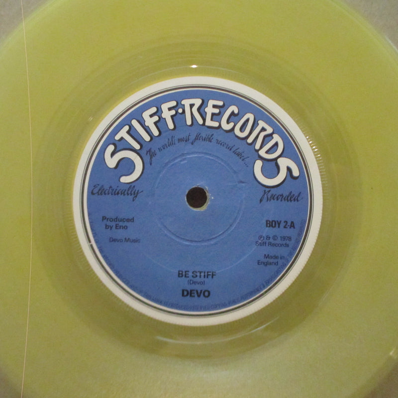 DEVO - Be Stiff (UK Ltd.Yellow Vinyl 7"/CS)