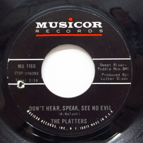 PLATTERS - Don't Hear, Speak, See No Evil 