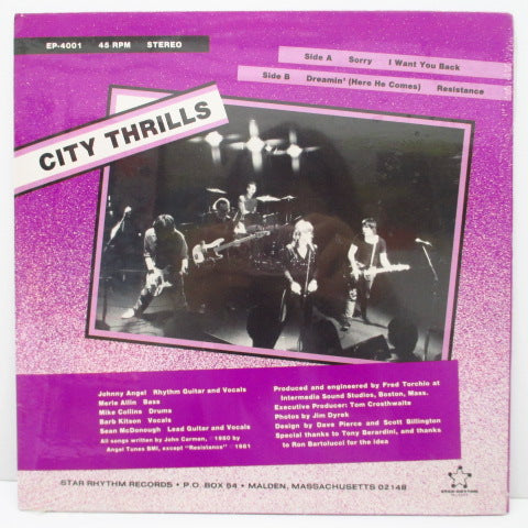 CITY THRILLS - Sorry (US Orig.Black Vinyl 10")