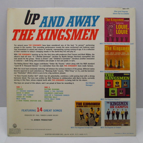 KINGSMEN - Up & Away (US Orig.Stereo LP)