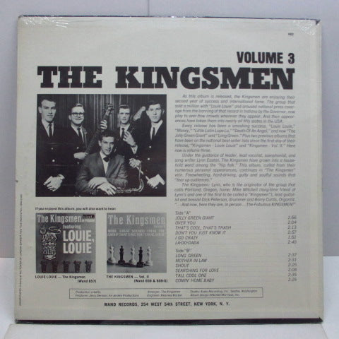 KINGSMEN  - Volume 3 (US Orig.Mono LP)
