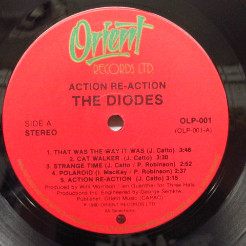 DIODES, THE - Action / Reaction (Canada Orig.LP)