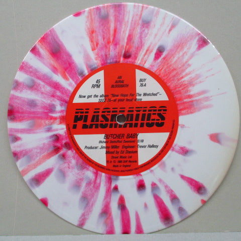 PLASMATICS (プラズマチックス)  - Butcher Baby (UK Ltd. Marble Vinyl 7")