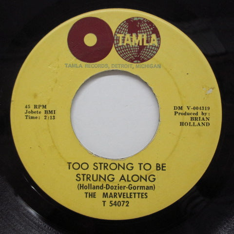 MARVELETTES - Too Strong To Be Strung Along (US Orig)
