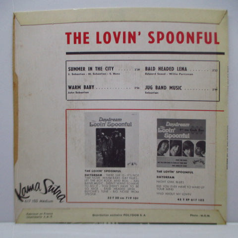 LOVIN' SPOONFUL (ラヴィン・スプーンフル) - Summer In The City (France Orig.7"EP+CFS)