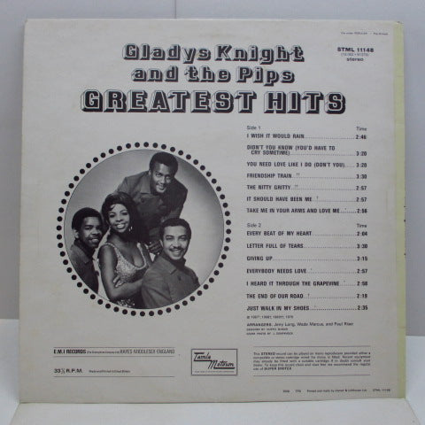 GLADYS KNIGHT & THE PIPS-Greatest Hits (UK 70's Reissue LP / EMI Rim)