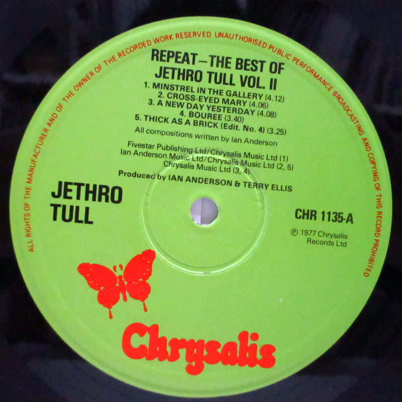 JETHRO TULL - Repeat The Best Of Jethro Tull Vol.2 (UK Orig.LP/Embossed CVR)